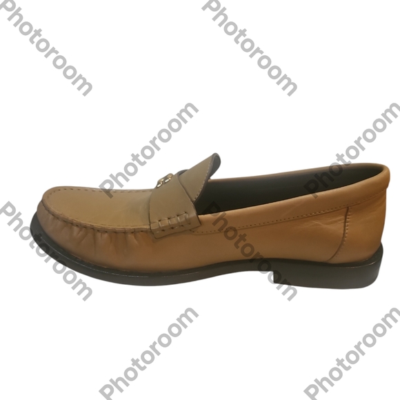 COACH Women Jolene Slip on Loafer Flat Toffee Brown Preppy Size 7B CK 017 - Picture 6 of 9